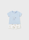 2 Pieces Shorts Tshirt Baby Boy Blue Set (sold separately) (mayoral) - CottonKids.ie - 1-2 month - 12 month - 18 month
