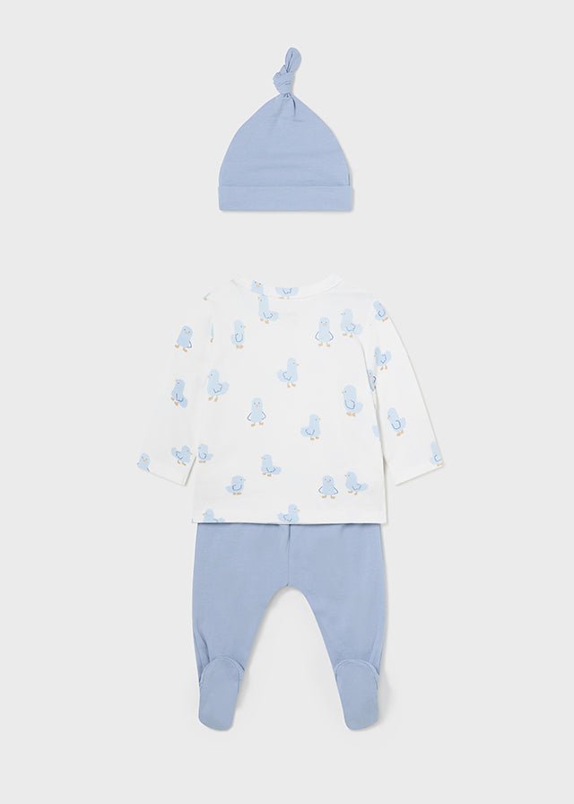 3 Piece Baby Boy Blue With Hat Set (mayoral) - CottonKids.ie - 1-2 month - 3 month - 6 month