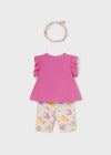 3 Piece Baby Girl Capri Leggings w/ Headband Set (mayoral) - CottonKids.ie - 1-2 month - 18 month - 3 month
