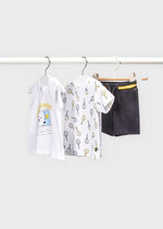 3 Piece Cotton Shorts Set Baby Boy (mayoral) - CottonKids.ie - Set - 12 month - 18 month - 2 year