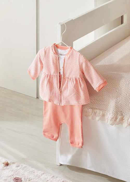 3 Piece Cotton Tracksuit Set Baby Girl (mayoral) - CottonKids.ie - 1-2 month - 12 month - 18 month