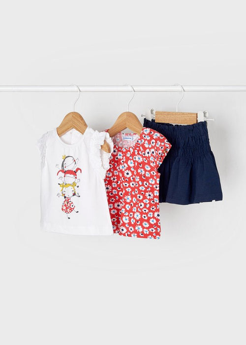 3 Piece Girls Cotton Skirt Set (mayoral) - CottonKids.ie - Set - 12 month - 18 month - 2 year