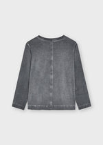 Acid wash long sleeve t-shirt for girl (mayoral) - CottonKids.ie - Top - 2 year - 3 year - 4 year