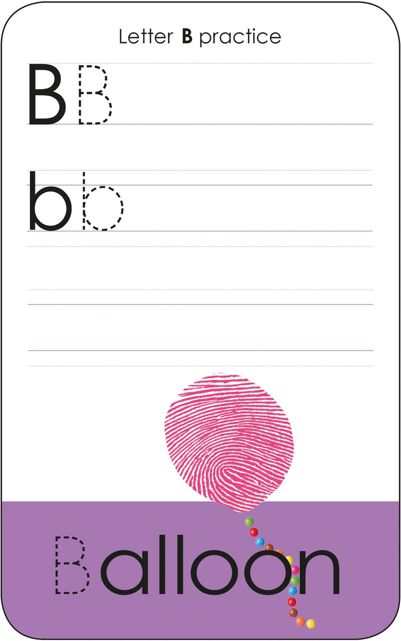 Alphaprints: Wipe Clean Flash Cards Letters - CottonKids.ie - Book - Activity Books & Games - Numbers & Letters -