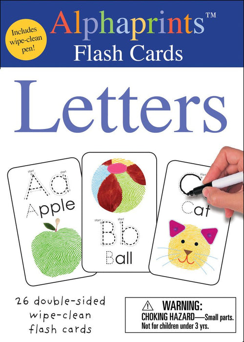 Alphaprints: Wipe Clean Flash Cards Letters - CottonKids.ie - Book - Activity Books & Games - Numbers & Letters -