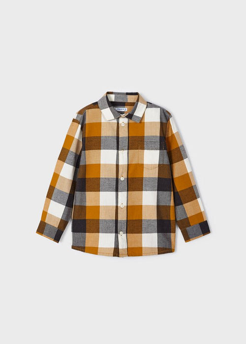 Autumn Colours Check Shirt Boys (mayoral) - CottonKids.ie - 2 year - 4 year - 5 year