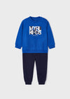 Baby Boy Blue and Navy Pullover Tracksuit Set (mayoral) - CottonKids.ie - Set - 12 month - 18 month - 2 year