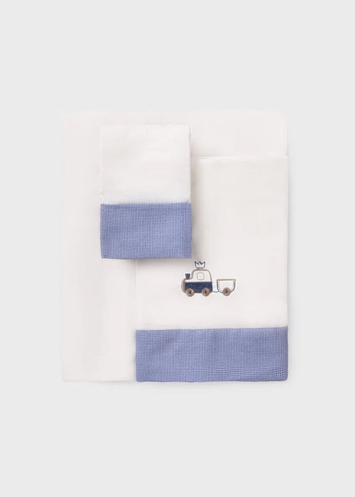 Baby Boy Crib sheet Set (mayoral) - CottonKids.ie - Baby & Toddler - Boy - Mayoral - Sleeping Accessories