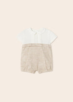 Baby Boy Linen Romper Occasion Wear (mayoral) - CottonKids.ie - 0-1 month - 1-2 month - 12 month