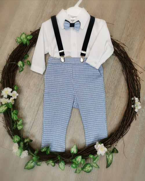 Baby boy occasion wear Christening, Wedding set - Natan, light blue - CottonKids.ie - Set - 12 month - 18 month - Boy