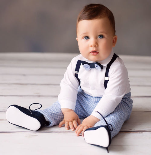Baby boy occasion wear Christening, Wedding set - Natan, light blue - CottonKids.ie - Set - 12 month - 18 month - Boy