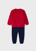 Baby Boy Red and Navy Pullover Tracksuit Set (mayoral) - CottonKids.ie - Set - 12 month - 18 month - 2 year