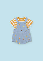 Baby Boy Short Dungaree w/ Shirt Set (mayoral) - CottonKids.ie - 1-2 month - 18 month - 3 month