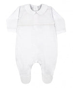 Baby Boy White Dressy Babygrow (Rapife) - CottonKids.ie - 0-1 month - 1-2 month - 3 month