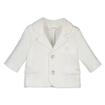 Baby Boy White Jacket Blazer Occasion (mayoral) - CottonKids.ie - 1-2 month - 12 month - 18 month
