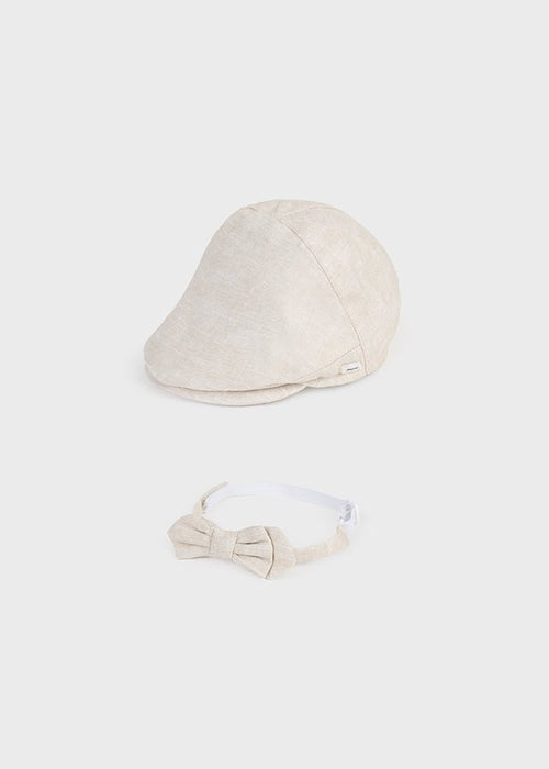 Baby Boys Beige Cap & Bow Tie Set (mayoral) - CottonKids.ie - 12 month - 18 month - 3 month