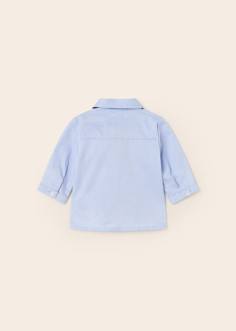 Baby Boys Blue Cotton Bow-Tie Shirt (mayoral) - CottonKids.ie - 1-2 month - 18 month - 3 month