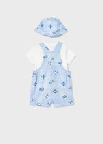 Baby Boys Blue Cotton Planes Dungaree Set (mayoral) - CottonKids.ie - 1-2 month - 12 month - 18 month