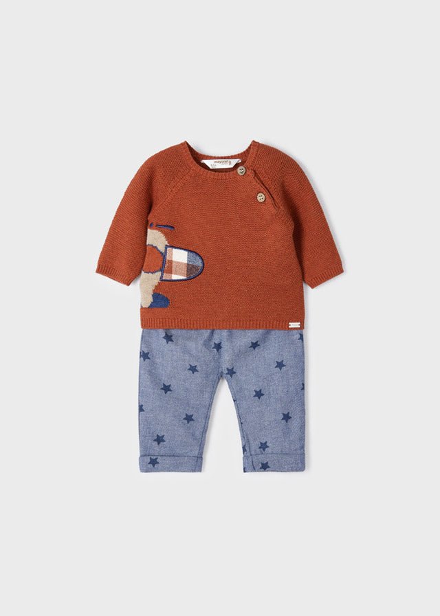 Baby Boys Blue Trouser Set (mayoral) - CottonKids.ie - Baby & Toddler Tops - 1-2 month - 12 month - 18 month