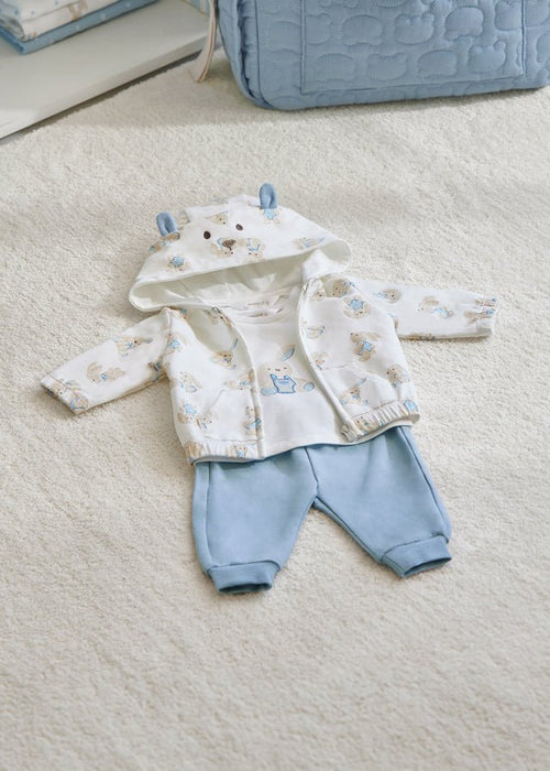 Baby Boys Ivory Bunny Print Tracksuit Set (mayoral) - CottonKids.ie - 12 month - 18 month - Boy