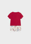 Baby Boys Red Cotton & Linen Shorts Set (mayoral) - CottonKids.ie - 1-2 month - 12 month - 18 month