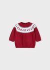 Baby Boys Red Cotton Christmas Sweater (mayoral)