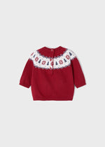 Baby Boys Red Cotton Christmas Sweater (mayoral)