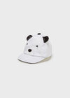 Baby Boys White Bear Cap (mayoral) - CottonKids.ie - Hat - 1-2 month - 12 month - 18 month