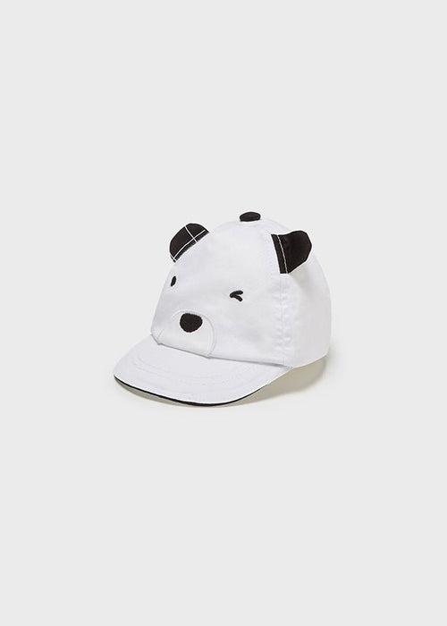 Baby Boys White Bear Cap (mayoral) - CottonKids.ie - Hat - 1-2 month - 12 month - 18 month
