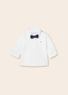 Baby Boys White Cotton Bow-Tie Shirt (mayoral) - CottonKids.ie - 1-2 month - 12 month - 18 month