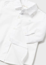 Baby Boys White Cotton & Linen Shirt (mayoral) - CottonKids.ie - 1-2 month - 12 month - 18 month