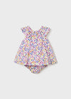Baby Girl Colour Dots Satin Dress With Bloomers Set (mayoral) - CottonKids.ie - 1-2 month - 12 month - 18 month