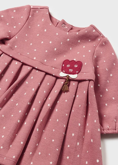 Baby Girl Dotted Pink Dress (mayoral) - CottonKids.ie - 1-2 month - 12 month - 18 month