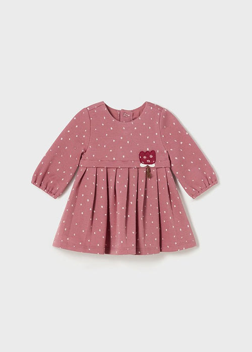 Baby Girl Dotted Pink Dress (mayoral) - CottonKids.ie - 1-2 month - 12 month - 18 month