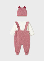 Baby Girl Dungarees Outfit with Hat (mayoral) - CottonKids.ie - 0-1 month - 1-2 month - 18 month