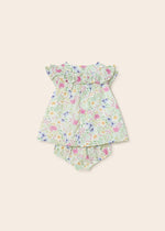 Baby Girl Green Floral Dress With Bloomers (mayoral) - CottonKids.ie - 1-2 month - 12 month - 18 month
