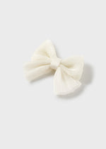 Baby Girl Hairpin Ribbon in Ivory (mayoral) - CottonKids.ie - Girl - Hair Accessories - Mayoral