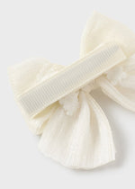 Baby Girl Hairpin Ribbon in Ivory (mayoral) - CottonKids.ie - Girl - Hair Accessories - Mayoral