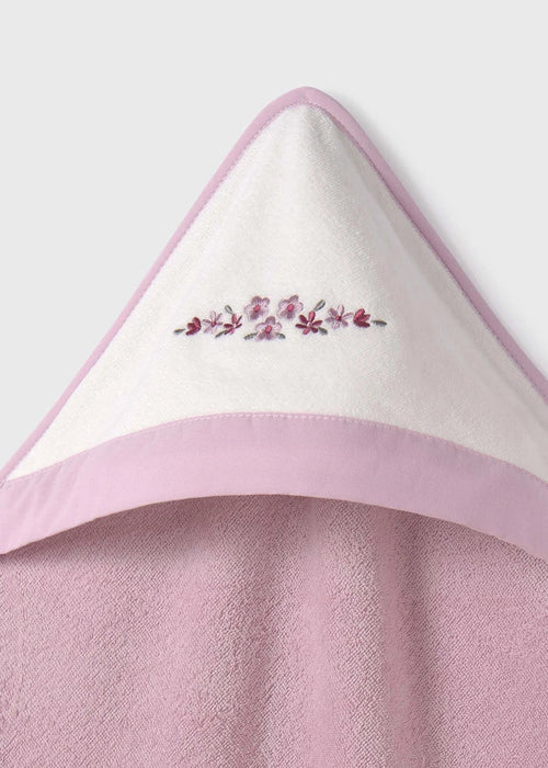Baby Girl Hooded Cotton Towel (mayoral) - CottonKids.ie - Towels - Girl - Mayoral - Swimwear & Towels
