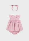 Baby Girl Pink Dress With Headband Bloomers Set (mayoral) - CottonKids.ie - 1-2 month - 12 month - 18 month