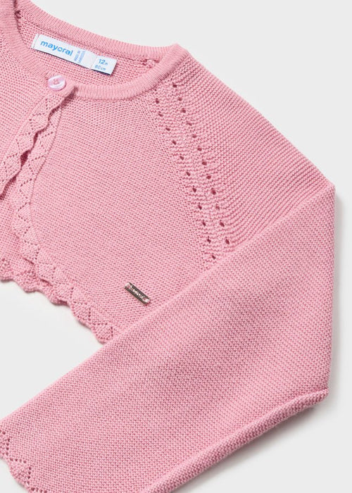 Baby Girl Pink Knit Bolero (mayoral) - CottonKids.ie - 2 year - 3 year - 9 month