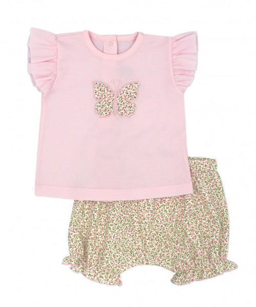 Baby Girl Pink Top & Floral Panties Set (Rapife) - CottonKids.ie - 12 month - 18 month - 3 month