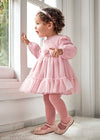 Baby Girl Pink Tulle Lined Party Dress(mayoral) - CottonKids.ie - 2 year - 3 year - 6 month