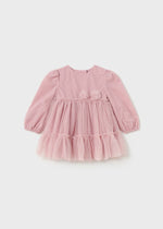 Baby Girl Pink Tulle Lined Party Dress(mayoral) - CottonKids.ie - 2 year - 3 year - 6 month