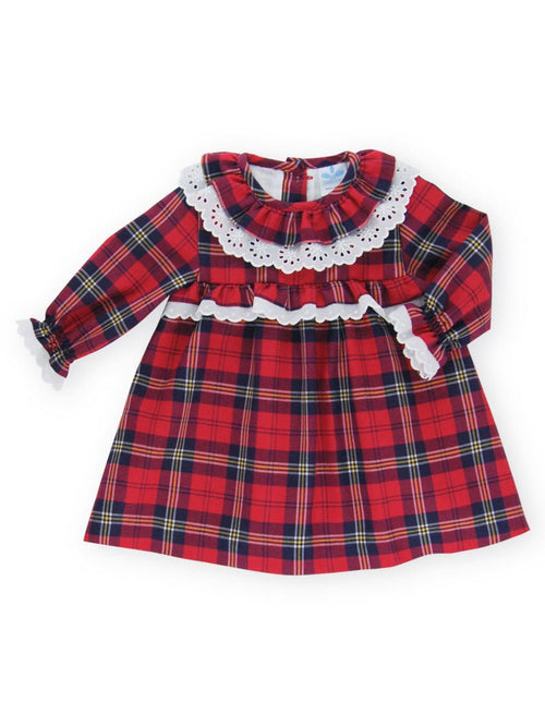 Baby Girl Tartan Dress (Sardon) - CottonKids.ie - Dresses - 12 month - 18 month - 2 year