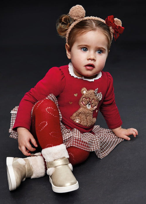 Baby Girl Voile Tulle Christmas Dress  (mayoral)