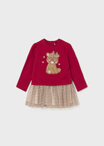 Baby Girl Voile Tulle Christmas Dress  (mayoral)