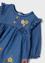 Baby Girls Blue Chambray Dress (mayoral) - CottonKids.ie - Dresses - 18 month - 3 month - 6 month