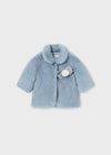 Baby Girls Blue Faux Fur Coat (mayoral) - CottonKids.ie - 1-2 month - 12 month - 18 month