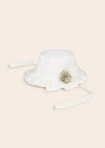 Baby Girls Ivory Cotton Sun Hat (mayoral) - CottonKids.ie - Hat - 12 month - 18 month - 3 month